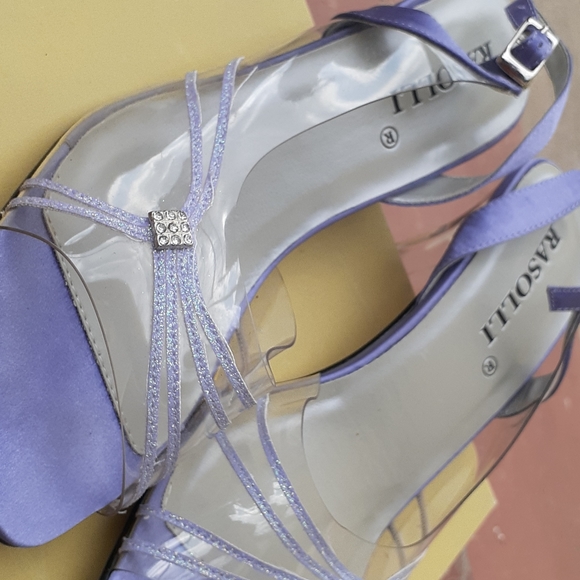 Lavender Open Toe Pumps (Free with Dress) - Picture 2 of 4